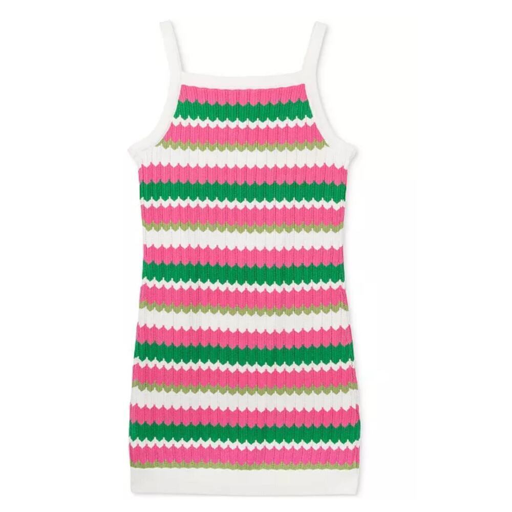 ☀️Rare Editions Striped Crochet Dress NWT Size 16